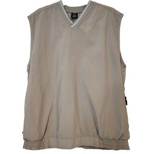 NIKE GOLF Jacket Sleeveless Vest Pullover Tan Khaki Men's Size XL